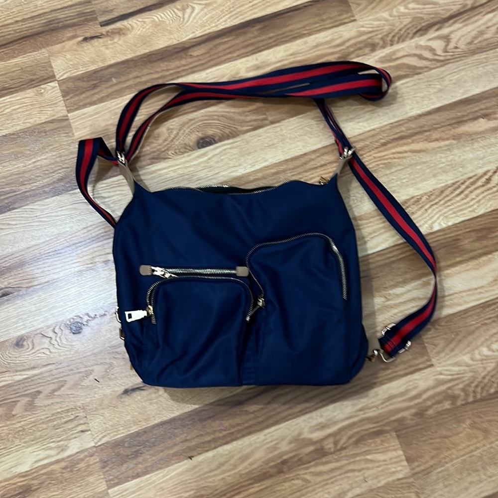 Convertible satchel backpack purse